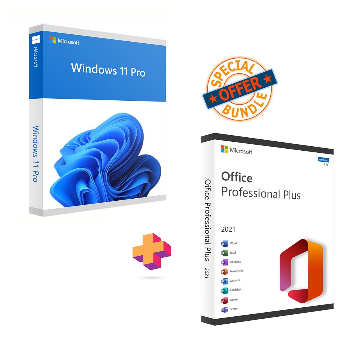 Microsoft Windows 11 Pro AndÂ Microsoft Office 2021 Pro Bind